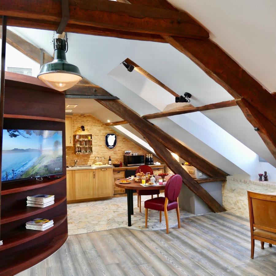 In Sarlat Luxury Rentals, Medieval Center - Loft Stella Matutina -2P-Ascenseur-Climatisation Exterior foto